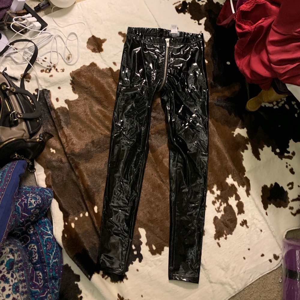 Dolls Kill Current Mood Pleather PVC pants small